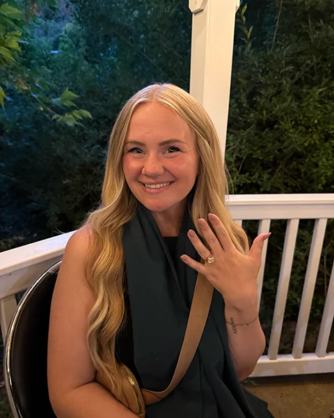 Becca, of Anxiously Engaged in a Gold Cause